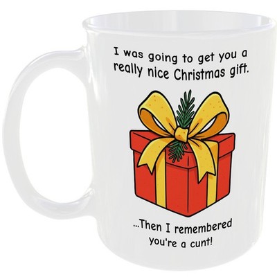 SCHÖNES WEIHNACHTSGESCHENK FÜR EINEN C*NT TASSE LUSTIGE TASSE IHN IHR FREUND ERWACHSENE SECRET SANTA