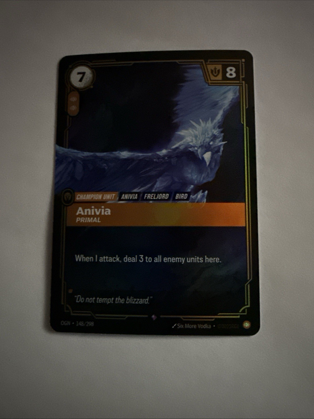 Riftbound Anivia Foil Card OGN 148/298 English League of Legends PACK FRESH