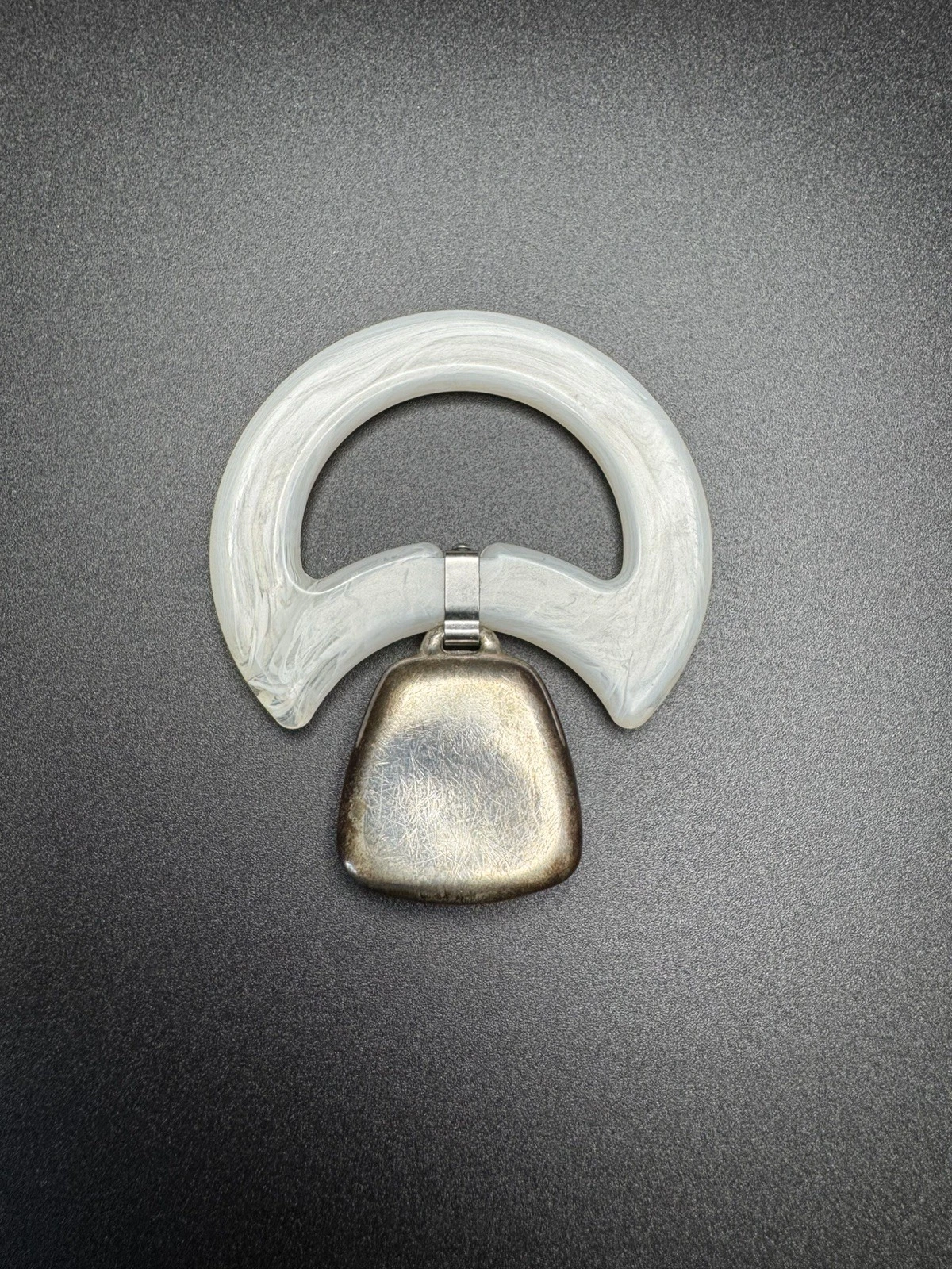 Vintage Reed & Barton Sterling Silver Baby Rattle White Plastic Teething Ring
Opens in a new window 