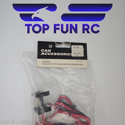 Dynamite DYN5009 12V DC Power Attachment With Banana Plugs