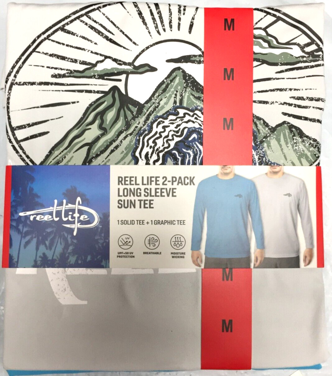 Мужская футболка Reel Life Sun Tee с длинным рукавом, 2 упаковки