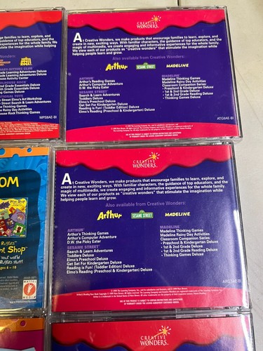 educational adventure cd roms Lot Of 9 Windows Mac Madeline Arthur Big Bird - Picture 13 of 16