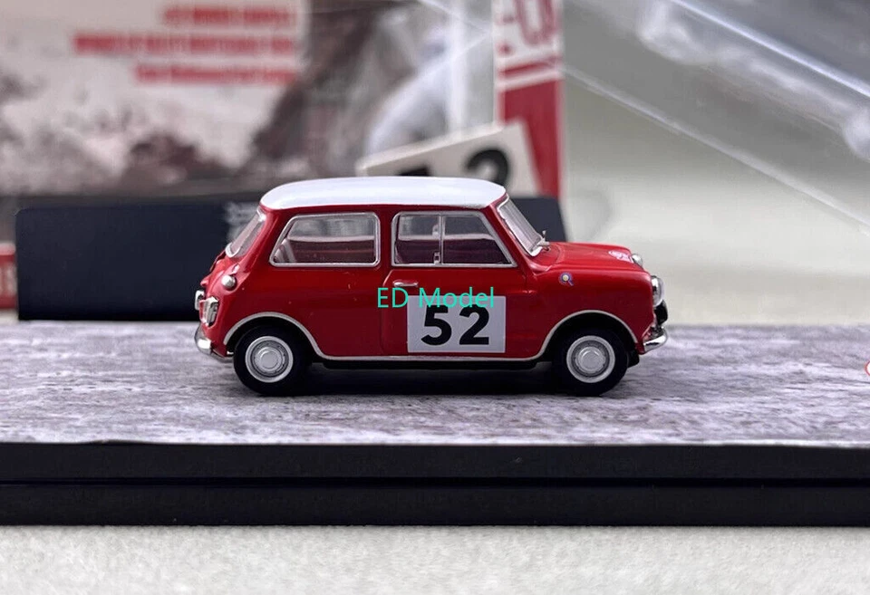 BN GCD 1:64 Red Mini #52 Morris Cooper S Rallye Sport Model Diecast Metal Car - Image 3 of 4