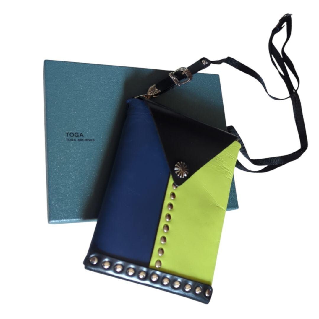 Toga Pulla Studded Shoulder Bag Pouch Pochette Leather