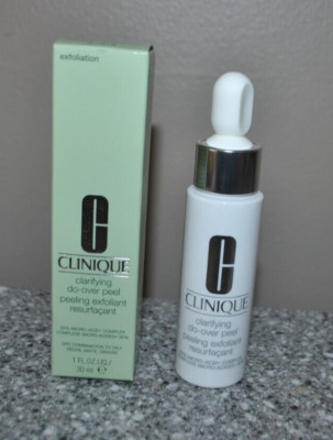 CLINIQUE CLARIFYING DO OVER PEEL EXFOLIANT DRY COMBINATION to OILY 1 OZ