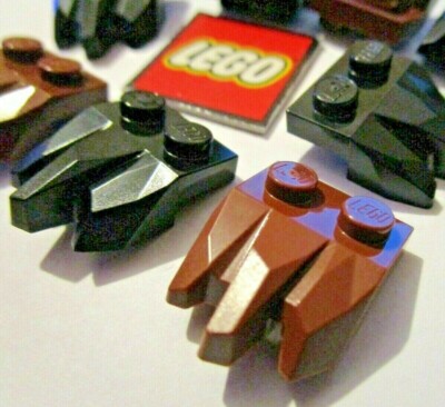 Lego Platte 1x2 mit geschnitztem Stein (8 Stück) Farbe wählbar - Design ID 27261