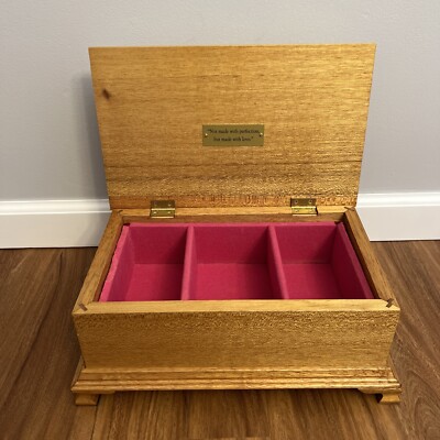 Handmade Custom Crafted Jewelry Made Of Wood With Felt