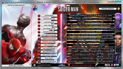 MARVEL'S SPIDER-MAN MILES MORALES CHEATS, TRAINER, MOD, TOKEN, PARTS, BENCHMARKS