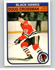 1982-83 O-Pee-Chee #63 Doug Crossman  RC Rookie Chicago Blackhawks V57542