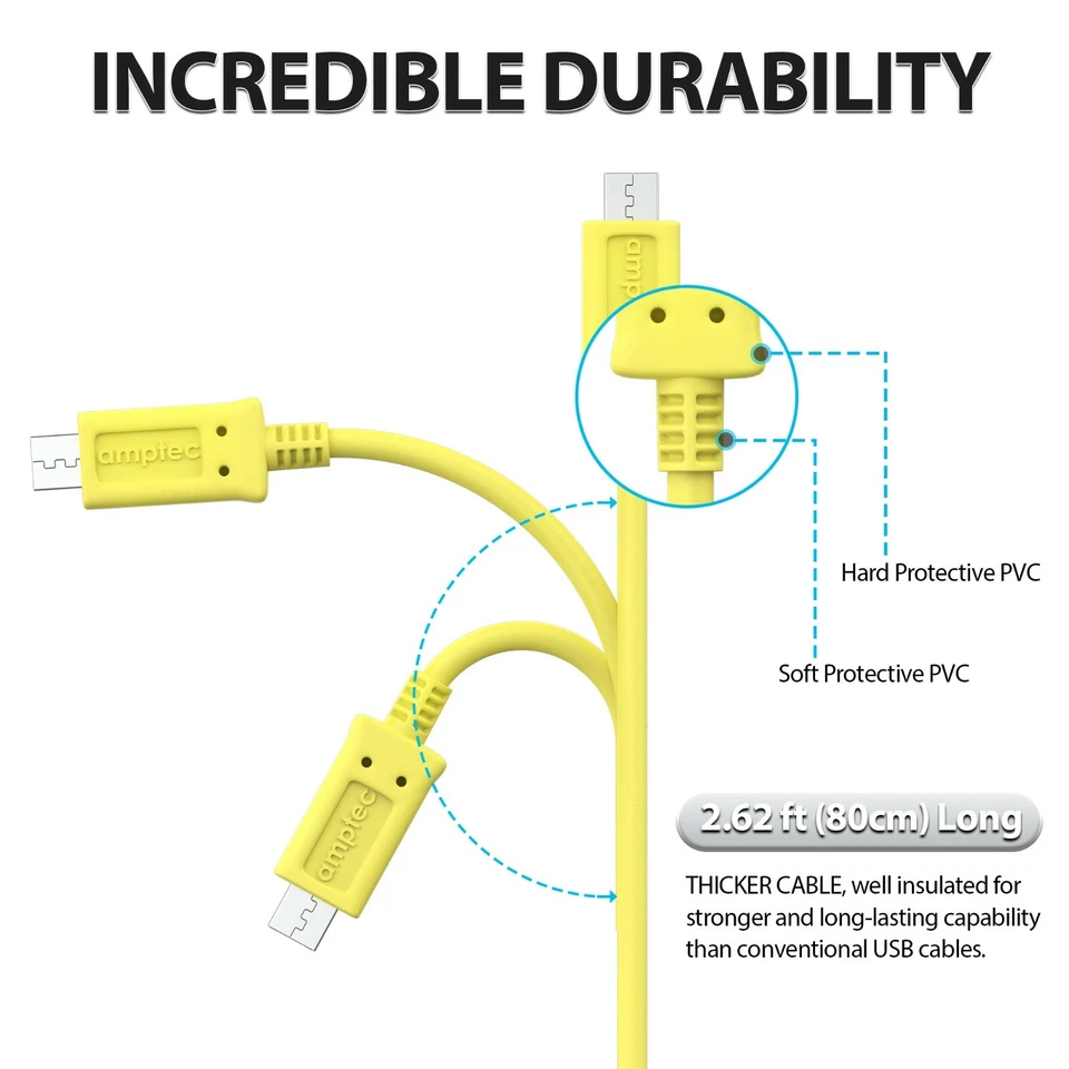 USB DATA BLOCKER CABLE - Micro USB Charging Cable with Data Blocking Feature - Image 4 of 4