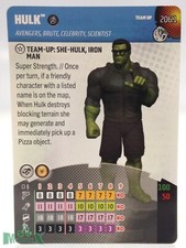 Heroclix Marvel Studios Next Phase set Hulk 206.1 Team-Up card