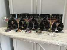 New Lolita “LOVE MY MARTINI” glass several options Hand Painted Recipe Included