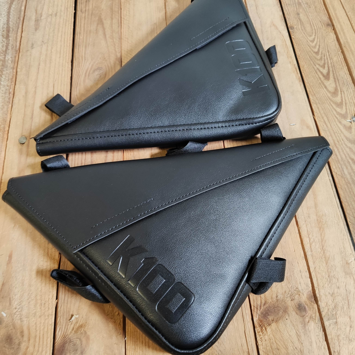 Borse laterali Borsa da sella telaio per coppia LOGO K100 nero