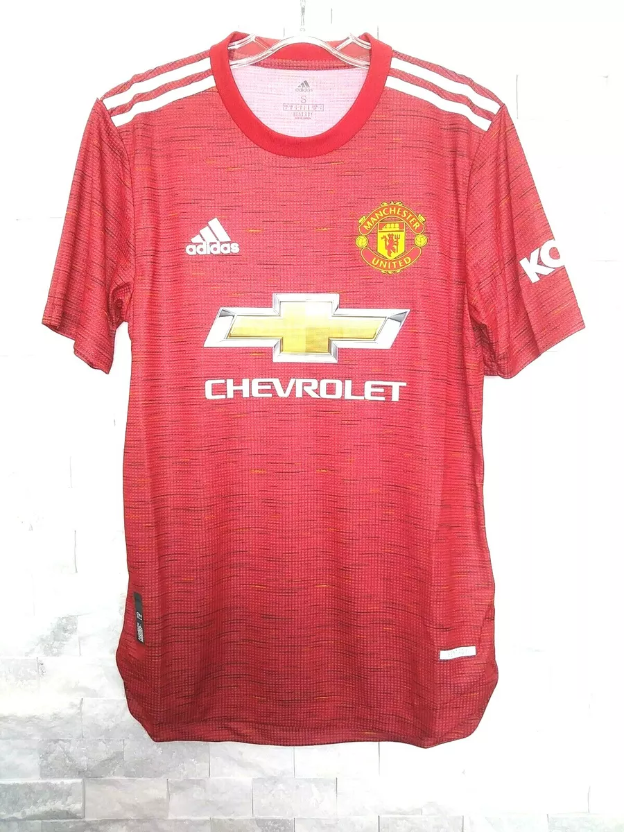 adidas 2020 21 MANCHESTER UNITED AUTHENTIC HOME Jersey Red White GC7957