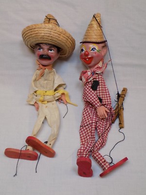 vintage string puppets