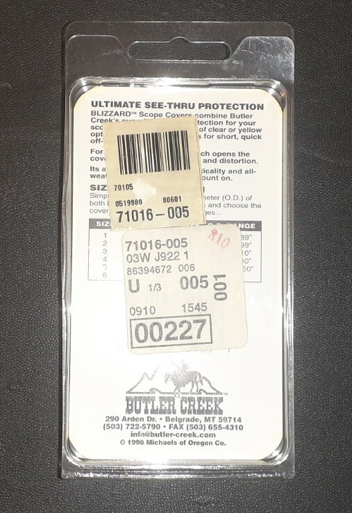 Butler Blizzard Creek Scope Caps NEW eBay