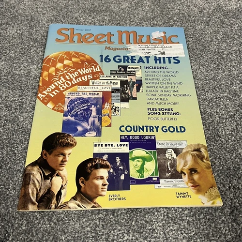 Vintage Sheet Music Magazine 2004 Country Gold Everly Brothers Tammy Wynette