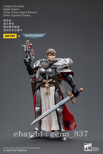 Joytoy 1/18 Adepta Sororitas Ordine della Sindone d'Argento Sorella Superiora Evinka - Foto 3 di 9