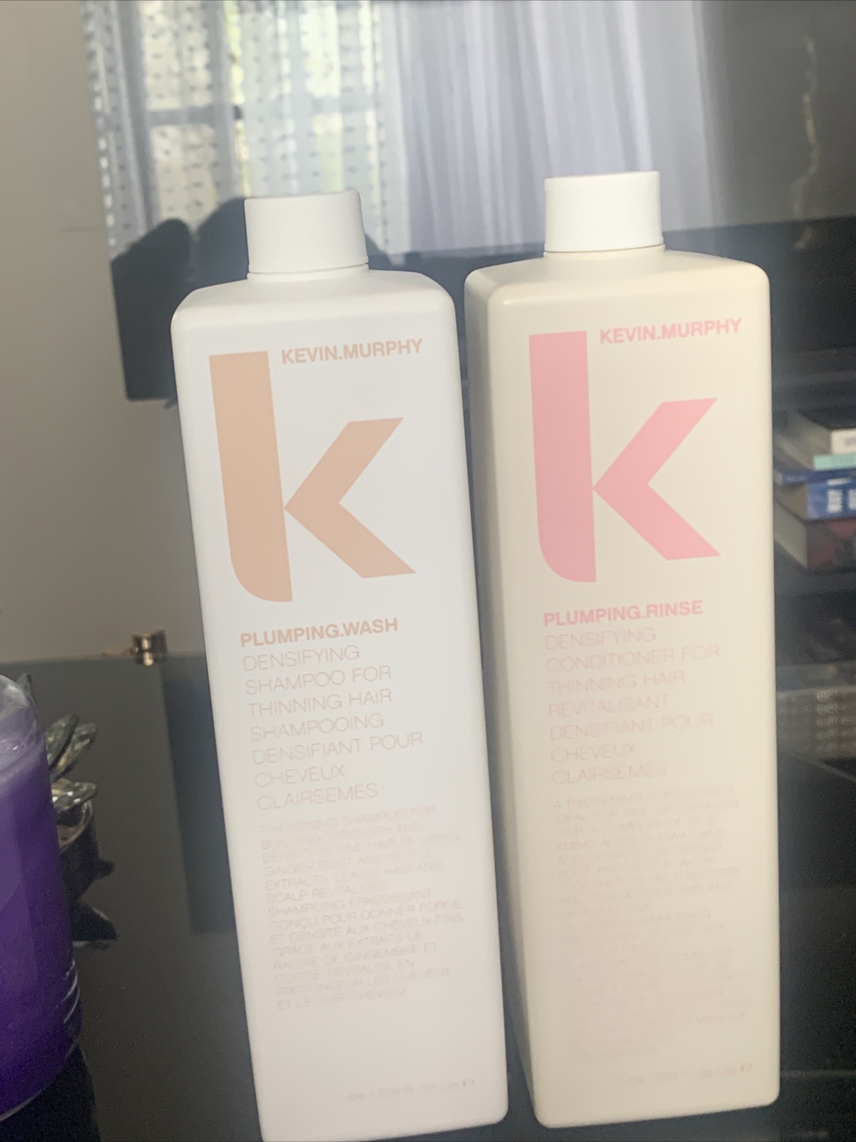 Kevin Murphy Plumping Wash Shampoo & Rinse Cond & 33.6 oz Duo Liter