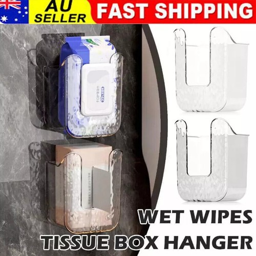 Wall Mounted Tissue Holder Kitchen Wipes Storage Box Container Dispenser #T - Picture 3 of 15