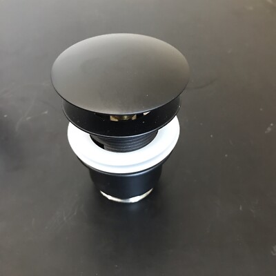 Remer Pop-Up BLACK Drain with  click-clack  Rubinet905CC2114NO. @32