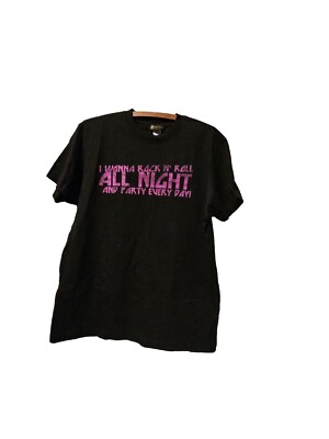 Vintage Aces Eights black Mens I Wanna Rock N Roll All Night And