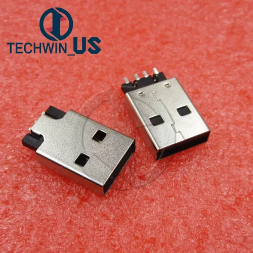 20pcs USB Type-A A 2.0 Male Solder 4 Pin Plug Connector Socket jack DIY NEW