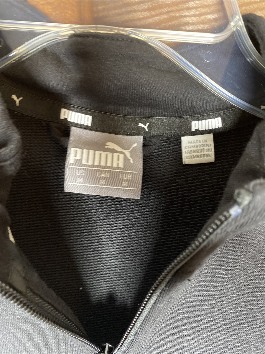 PUMA ブラック ジップアップジャケット　激レア限定品　やりら PUMA ブラック ジップアップジャケット PUMA ブラック ジップ