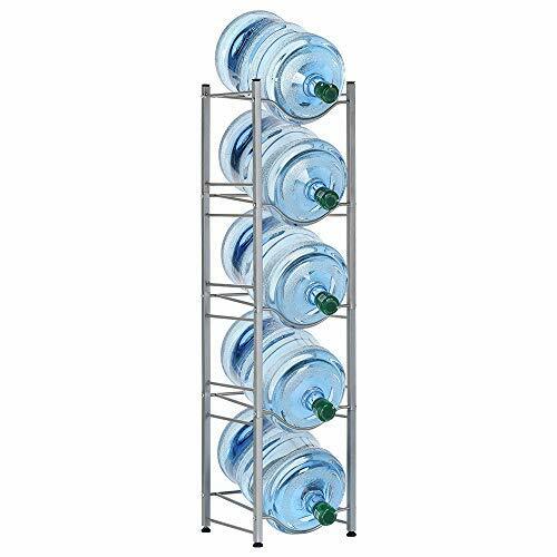 Water Bottle Buddy Holder Rack Strong Shelf 5-Tier Gallon