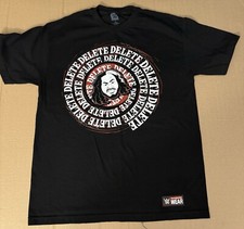 WWE Matt Hardy  T Shirt Mens Large Black Crew Neck Woken Warrior Delete Tee TNA