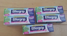 5  Effergrip Extra Strong Minty Fresh Denture Adhesive Cream -1.5oz Ea - NEW