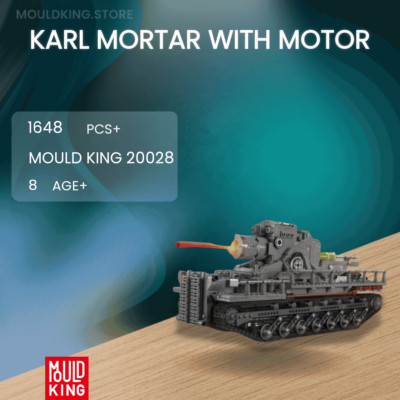 Mould King 20028 Karl Mörser mit Motor mit 1648 Teilen