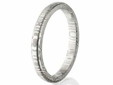 New 4mm Wide Damascus Steel Ring