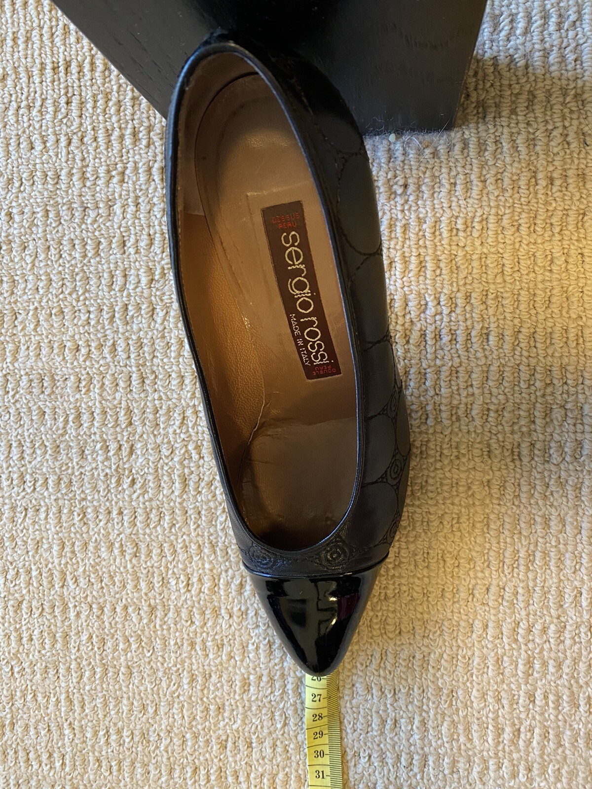 Sergio Rossi Black Python Leather Pump Size Italy… - image 11