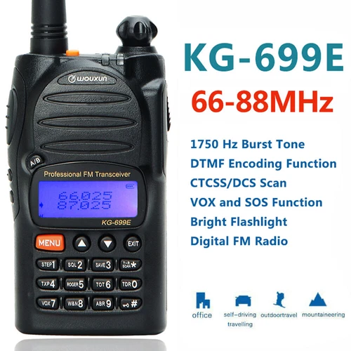 KG699E Radio Portátil Dos Vías VHF IP55 Impermeable DTMF 5W Transceptor Interphone - Imagen 1 de 19