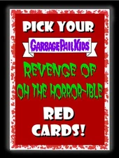 Garbage Pail Kids 2019 REVENGE HORROR-IBLE PICK/CHOOSE BLOOD RED Cards GPK SET