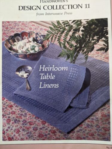 Handwoven's Design Collection 11 [1987] Heirloom Table Linens Weaving Projects - Picture 1 of 2
