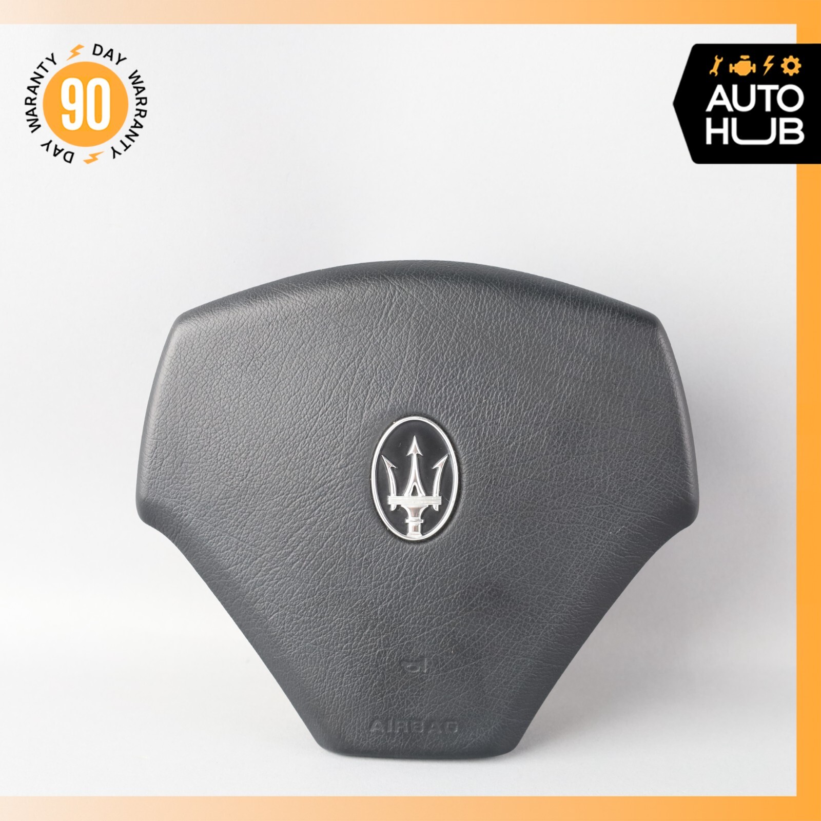 03-13 Maserati Quattroporte M139 Steering Wheel Air Bag Airbag Black OEM 50k