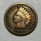 1889 Indian Head U.S. One Cent Penny
