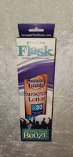 Smuggle Your Booze Stealth Flask Hawaiian Sunscreen Lotion 10 oz. New