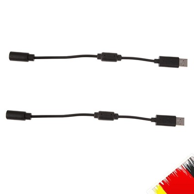 2 PCS USB Breakaway Adapter Cable for Xbox 360 Wired Controllers