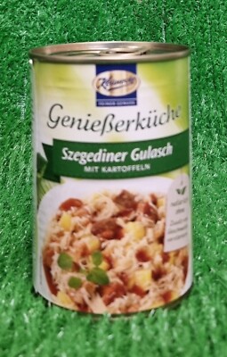 (9,75 /kg) SZEGEDINER GULASCH fix fertig von Keunecke 400g Dose Ostprodukte