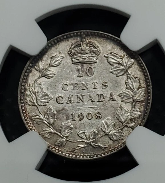 1908 Canada 10 Cents | NGC AU55 - Image 4 of 4