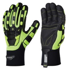 SKYTEC Torq Black Heavy Duty Impact Cut Construction Safety Work Gloves