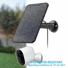 New 4W Solar Panel Charging for Arlo Pro 3/Pro 4/Ultra/Ultra 2/Go 2/ PRO 5S