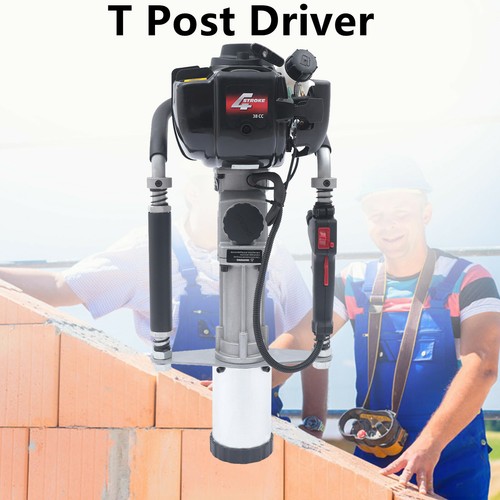 38CC GasPowered T Post Driver Fence Post Driver 4 Stroke Push Pile Pro