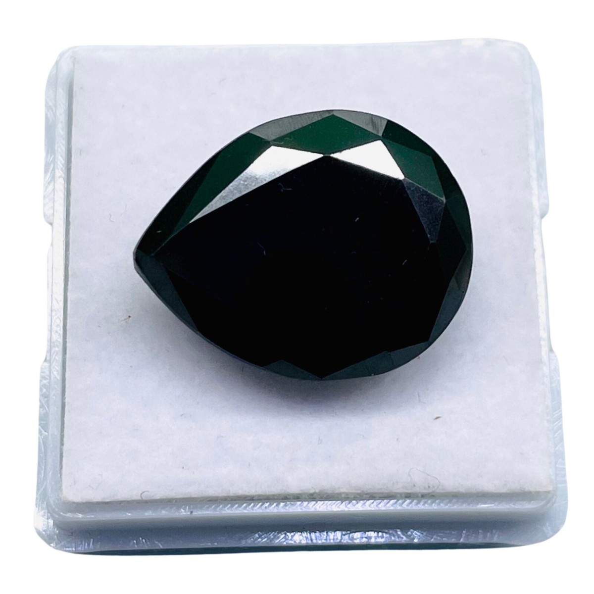Cts Black Moissanite Pear Cut Top Quality Loose