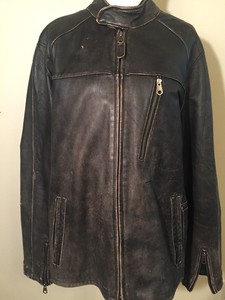 gap leather biker jacket