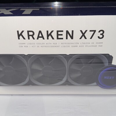 NZXT Kraken X73 360mm AIO Liquid Cooler with RGB CPU AMD Intel AM4