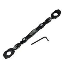 Motorcycle Handlebar Steering Strengthen Balance Cross Bar Lever BLACK